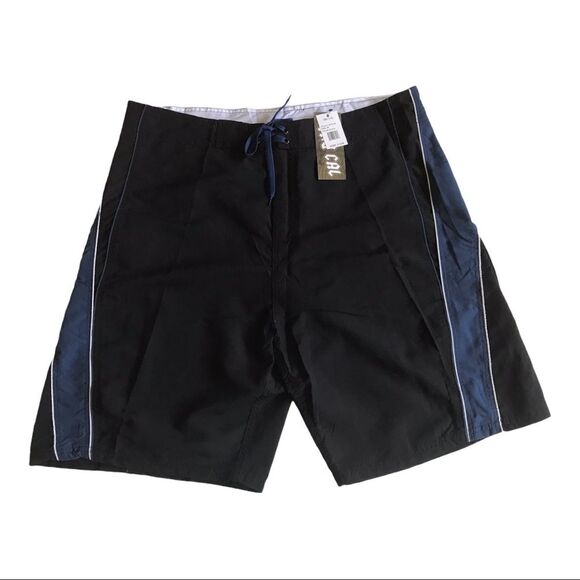 Tru Cal Swim Shorts Trunks Boardshorts Zip Pocket NWT - Picture 1 of 14